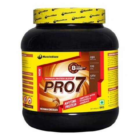 MuscleBlaze PRO7 Protein Blend, 2.2 lb Rich Milk Chocolate