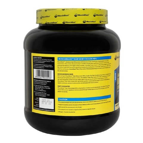 MuscleBlaze Raw Whey Isolate, 2.2 lb Unflavored MuscleBlaze Raw Whey Isolate, 2.2 lb Unflavored