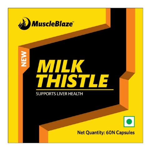 MuscleBlaze Milk Thistle, 60 capsules Unflavoured MuscleBlaze Milk Thistle, 60 capsules Unflavoured