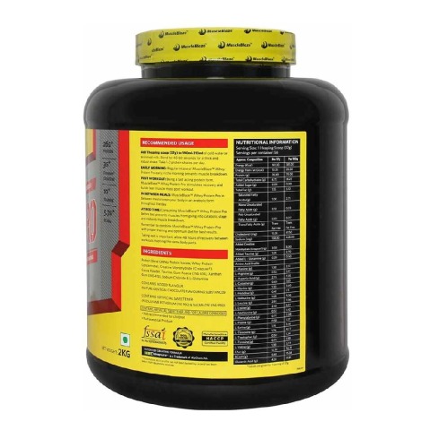 MuscleBlaze Whey Protein Pro with Creapure, 4.4 lb Chocolate MuscleBlaze Whey Protein Pro with Creapure, 4.4 lb Chocolate