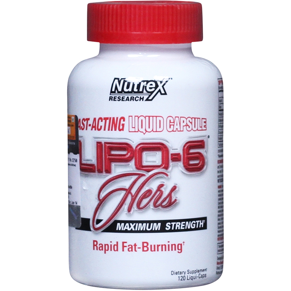Nutrex Lipo 6 Hers,  120 capsules  Unflavoured 