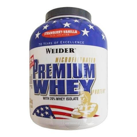 Weider Premium Whey Protein, 5 lb Strawberry-Vanilla