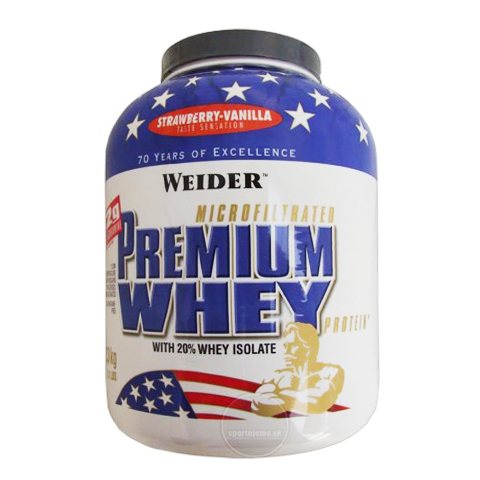 Weider Premium Whey Protein, 5 lb Strawberry-Vanilla