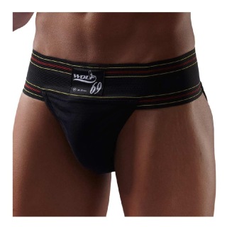 Wolf Athletic Supporter Back Covered, Black XS