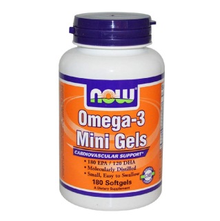 Now Omega-3 Mini Gels, 180 softgels