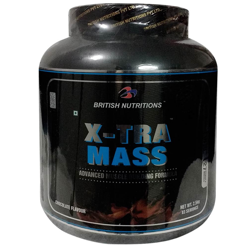 British Nutritions X-Tra Mass,  5.5 lb  Chocolate 