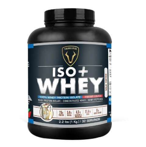 Vigour Fuel Iso Plus Whey Protein, 2.2 lb Milk Toffee Vigour Fuel Iso Plus Whey Protein, 2.2 lb Milk Toffee