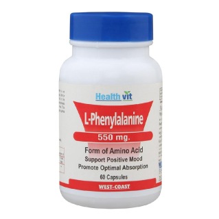 Healthvit L-Phenylalanine (550 mg), 60 capsules