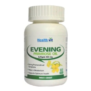 Healthvit Evening Primrose Oil (Pack of 2), 60 softgels
