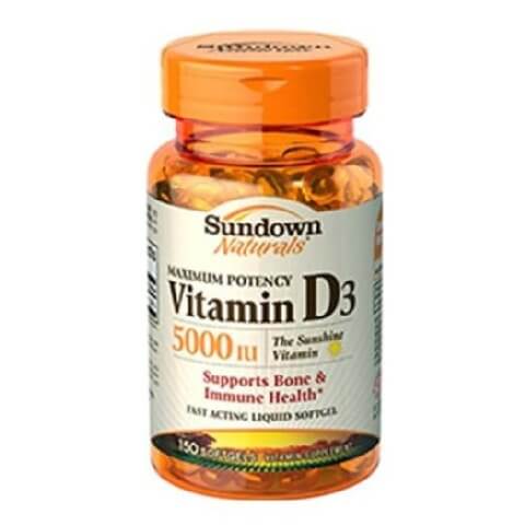 Sundown Naturals Maximum Potency Vitamin D3,  150 softgels 