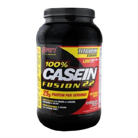 SAN 100% Casein Fusion, 2 lb Milk Chocolate Delight SAN 100% Casein Fusion, 2 lb Milk Chocolate Delight