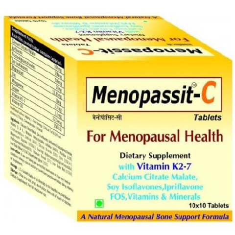 Shrey's Menopassit-C (Vitamin K2-7), 100 tablet(s) Shrey's Menopassit-C (Vitamin K2-7), 100 tablet(s)
