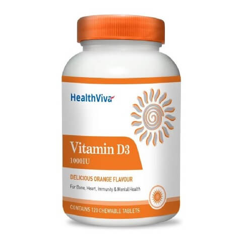 HealthViva Vitamin D3, 120 tablet(s)