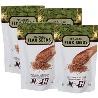 N2H Premium Flax Seeds (Pack of 4), 100 g