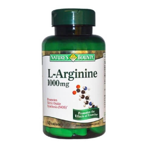 Nature's Bounty L-Arginine (1000 mg), 50 capsules