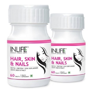 INLIFE Hair, Skin & Nails (Pack of 2), 60 tablet(s)
