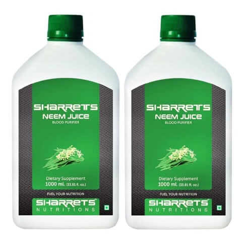 Sharrets Neem Juice (Pack of 2), Natural 1 L Sharrets Neem Juice (Pack of 2), Natural 1 L