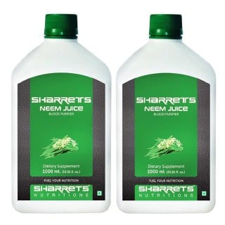 Sharrets Neem Juice (Pack of 2), Natural 1 L