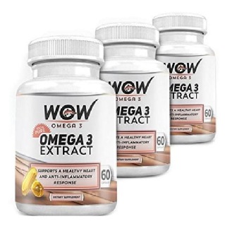 WOW Omega 3 (Pack of 3), 60 capsules