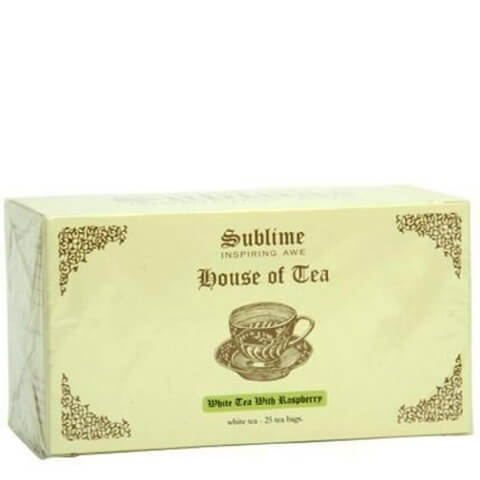 Sublime House of Tea White Tea, White Tea With Raspberry 25 Piece(s)/Pack Sublime House of Tea White Tea, White Tea With Raspberry 25 Piece(s)/Pack