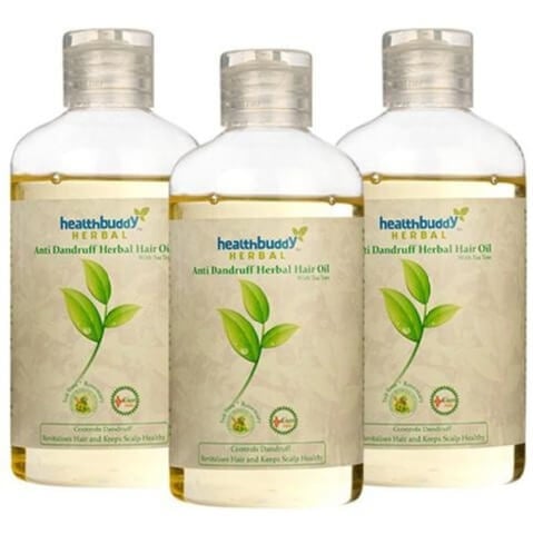 Healthbuddy Herbal Hair Oil (Pack of 3), 200 ml Anti-Dandruff Healthbuddy Herbal Hair Oil (Pack of 3), 200 ml Anti-Dandruff