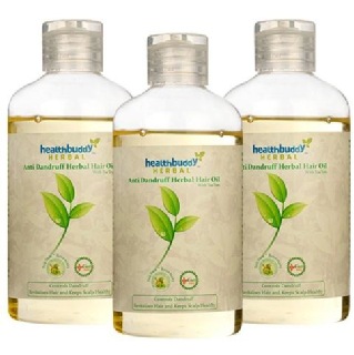 Healthbuddy Herbal Hair Oil (Pack of 3), 200 ml Anti-Dandruff