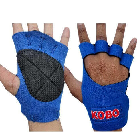 KOBO Neoprene Weight Lifting Gloves (3615), Blue Small KOBO Neoprene Weight Lifting Gloves (3615), Blue Small