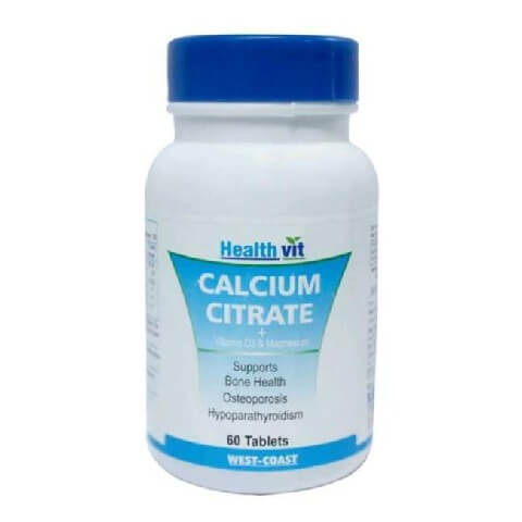 Healthvit Calcium Citrate + Vitamin D3, 60 tablet(s) Unflavoured Healthvit Calcium Citrate + Vitamin D3, 60 tablet(s) Unflavoured