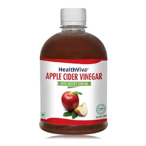 HealthViva Apple Cider Vinegar 100% Natural, 0.5 L Unflavoured HealthViva Apple Cider Vinegar 100% Natural, 0.5 L Unflavoured