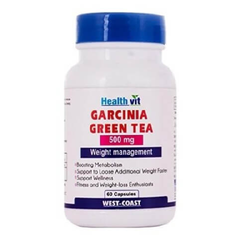 Healthvit Garcinia Green Tea (500 mg), 60 capsules Unflavoured Healthvit Garcinia Green Tea (500 mg), 60 capsules Unflavoured