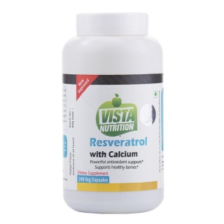 Vista Nutrition Resveratrol & Calcium, 240 capsules