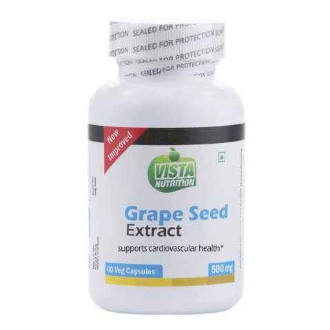 Vista Nutrition Grape Seed Extract (500mg), 60 capsules Vista Nutrition Grape Seed Extract (500mg), 60 capsules