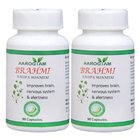 Aarogyam Brahmi, 90 capsules - Pack of 2 Aarogyam Brahmi, 90 capsules - Pack of 2