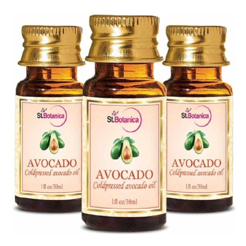 St.Botanica Cold Pressed Carrier Oil, 30 ml Avocado - Pack of 3 St.Botanica Cold Pressed Carrier Oil, 30 ml Avocado - Pack of 3