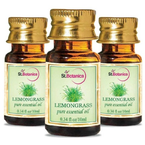 St.Botanica Pure Essential Oil, 10 ml Lemon Grass - Pack of 3 St.Botanica Pure Essential Oil, 10 ml Lemon Grass - Pack of 3