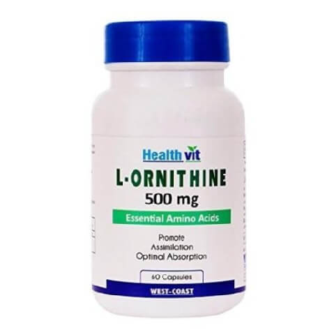 Healthvit L-Ornithine (500 mg), 60 capsules Healthvit L-Ornithine (500 mg), 60 capsules