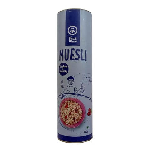 True Elements Cranberry & Blueberry Muesli, Natural 400 g True Elements Cranberry & Blueberry Muesli, Natural 400 g