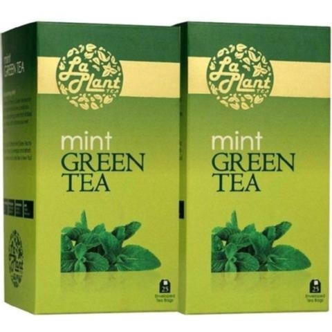 Laplant Green Tea & Mint, 25 Piece(s)/Pack Mint - Pack of 2 Laplant Green Tea & Mint, 25 Piece(s)/Pack Mint - Pack of 2