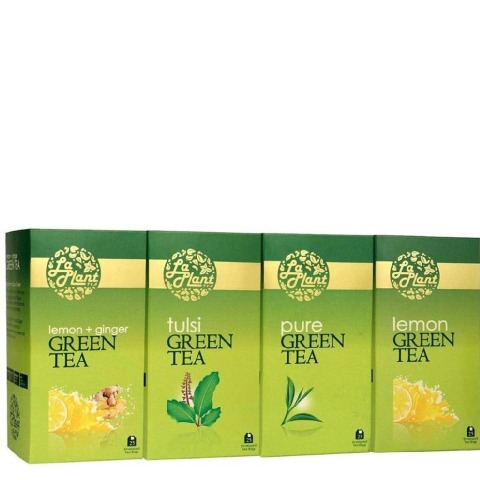Laplant Green Tea Pack, 100 Piece(s)/Pack Combo 3 (Pure, Lemon, Tulsi & Lemon-Ginger) Laplant Green Tea Pack, 100 Piece(s)/Pack Combo 3 (Pure, Lemon, Tulsi & Lemon-Ginger)