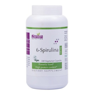Zenith Nutrition 6-Spirulina (500mg), 300 capsules