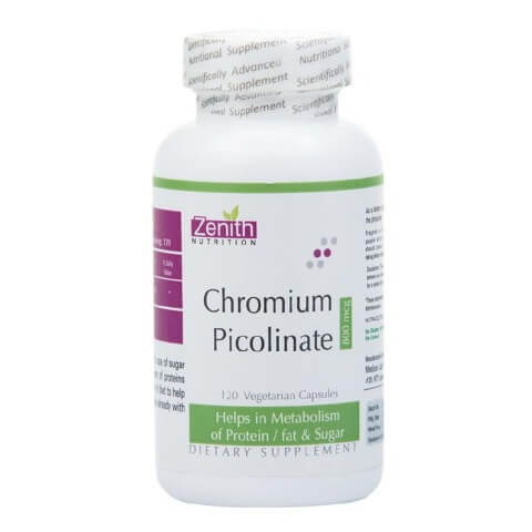 Zenith Nutrition Chromium Picolinate (800 mcg),  120 veggie capsule(s) 