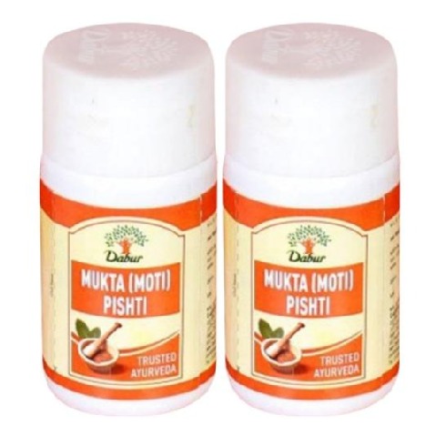 Dabur Mukta (Moti) Pishti, 1 g - Pack of 2 Dabur Mukta (Moti) Pishti, 1 g - Pack of 2