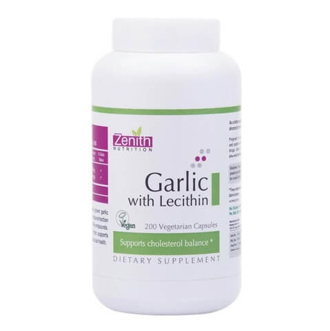 Zenith Nutrition Garlic with Lecithin, 200 veggie capsule(s) Zenith Nutrition Garlic with Lecithin, 200 veggie capsule(s)