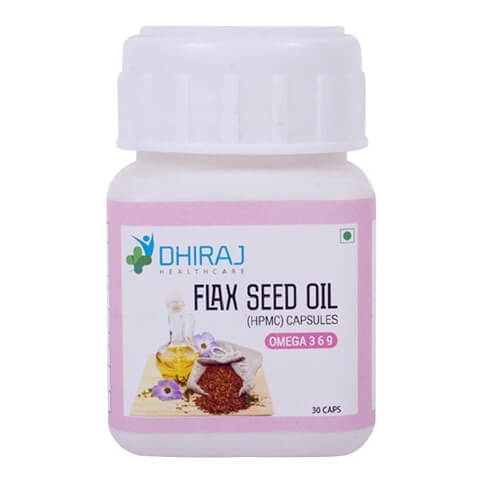 Dhiraj Flaxseed Oil Capsule, 30 capsules Dhiraj Flaxseed Oil Capsule, 30 capsules