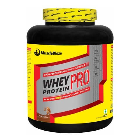 MuscleBlaze Whey Protein Pro with Creapure, 4.4 lb Chocolate MuscleBlaze Whey Protein Pro with Creapure, 4.4 lb Chocolate