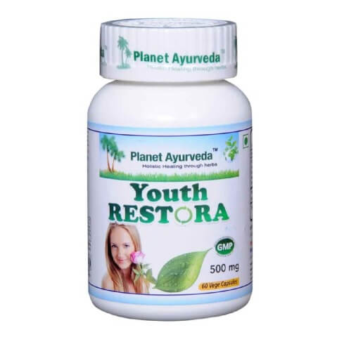 Planet Ayurveda Youth Restora (500 mg), 60 veggie capsule(s) Planet Ayurveda Youth Restora (500 mg), 60 veggie capsule(s)