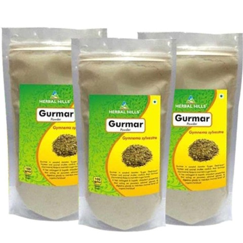 Herbal Hills Gurmar Powder, 0.2 kg - Pack of 3 Herbal Hills Gurmar Powder, 0.2 kg - Pack of 3