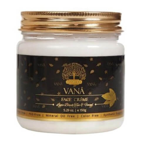 Vana Black Tea & Fennel Face Cream, 150 g for All Skin Types