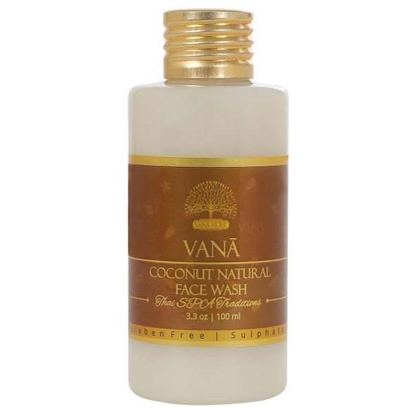 Vana Thai Spa Coconut Natural Face Wash,  100 ml  for All Skin Types 
