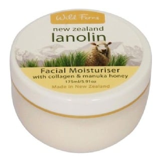 Wild Ferns New Zealand Lanolin Facial Moisturizer Creme, 175 Ml Collagen & Manuka Honey